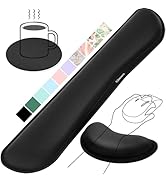Gimars Upgrade Enlarge Silky Gel Memory Foam Wrist Rest for Computer Keyboard, Mouse, 3 PCS Ergon...