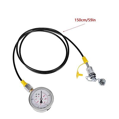 Pression hydraulique Pelle Jauge d'essai de pression hydraulique Kit d'essai avec tuyau d'accouplement et outils de jauge Plus puissant et efficace