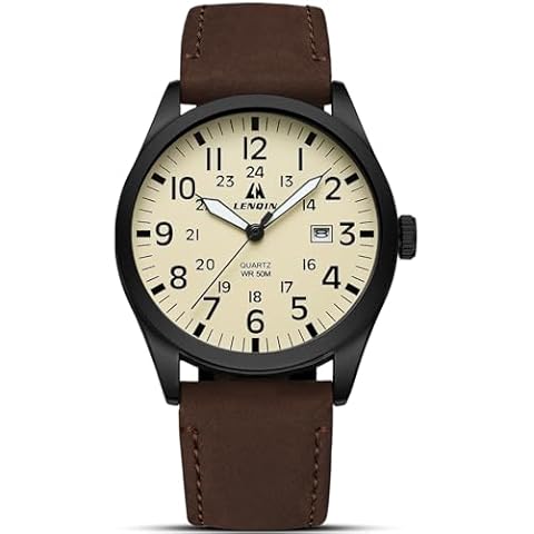 LN LENQIN Military Analog Quartz Watch Cover