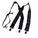 Hold-Ups 2" Wide Black XL Undergarment Suspenders w/ Metal No-slip Clips