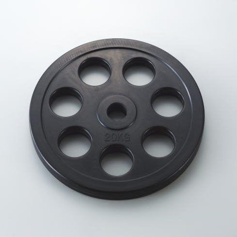 DANNO ダンノ 穴付ラバーバーベルプレート28 20kg D5015