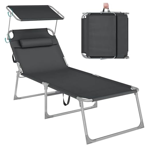 SONGMICS Groe Sonnenliege