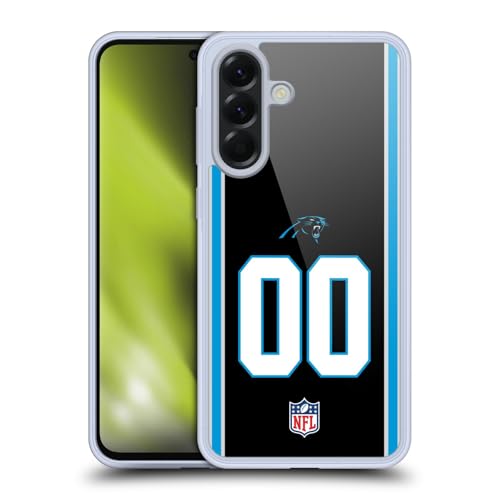 Coque Samsung Galaxy A56 5G NFL personnalisée Carolina Panthers protection gel numéros football