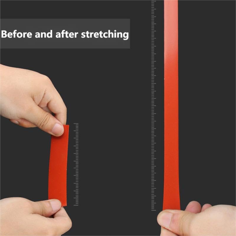 Image of Pipe Repair Tape, 2.5cmx1m Waterproof Strong Stickness Pipes Repair Supply for PVC PPR Pipe Metal Pipe Iron Casting Pipe Ceramic Glass and more(Red)