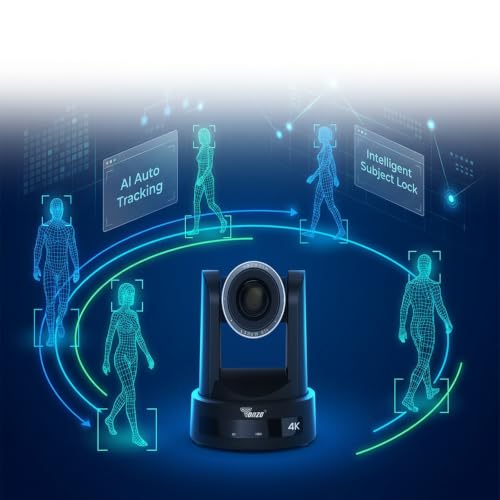 Image of TONZO PTZ Camera TZ430X Full HD 1080P & 4K Output 20X Optical Zoom AI Auto Focus USB Plug & Play PTZ Webcam for Laptop Desktop & Interactive Flat Panels Ideal for Video Conferencing, Online Classes.