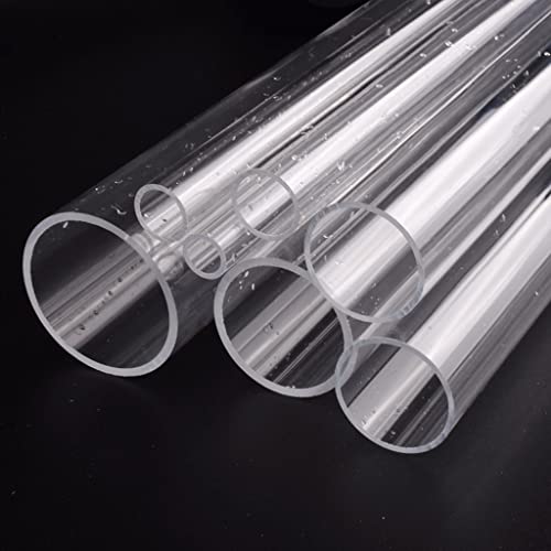 Tuyau rigide transparent en acrylique de 50cm pour circuits d'eau