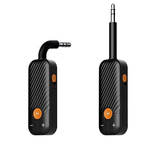 Audífonos, Electronics 2 En 1 Transmisor y Receptor Bluetooth 5.2 - Receptor Adaptador Bluetooth Inalámbrico con AUX 3.5mm - Mic Incorporado Transmisor Adaptador Bluetooth Audio...