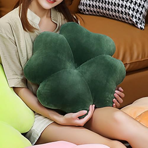 Oreiller trèfle à 4 feuilles doux pour décorer votre canapé ou lit douillet