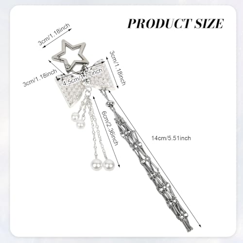 Image of MAYCREATE Bag Charms Y2K Metal Net Lipstick Holder Keychain with Touch Up Mirror, Fashion Golden Makeup Lipstick Balm Organizer Portable Chic Bag Charm Accessories