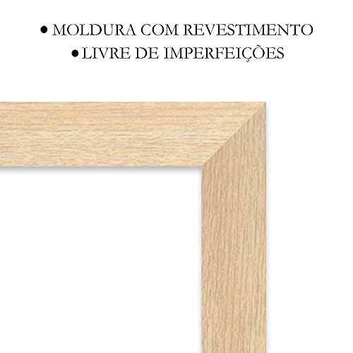 Moldura A4 para Certificado Diploma Foto 21x30 Decoração Parede (Carvalho)