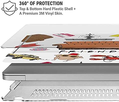 Skinit Case + Skin Compatible with MacBook Air 13in (2020) - Officially Licensed Warner Bros Classic Friends Icons Design