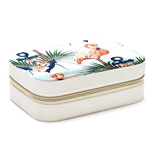Boîte à bijoux de voyage portable pour boucles d'oreilles et bagues