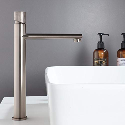 Robinet de lavabo anti-trace en laiton brossé : fini les fuites et les taches d'eau sur l'évier