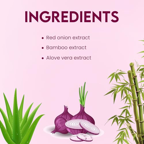 Image of Jovees Herbal Red Onion Oil & Bamboo Strengthening Shampoo | Gives Smooth, Strong And healthy hair | For All Hair Types 300ML