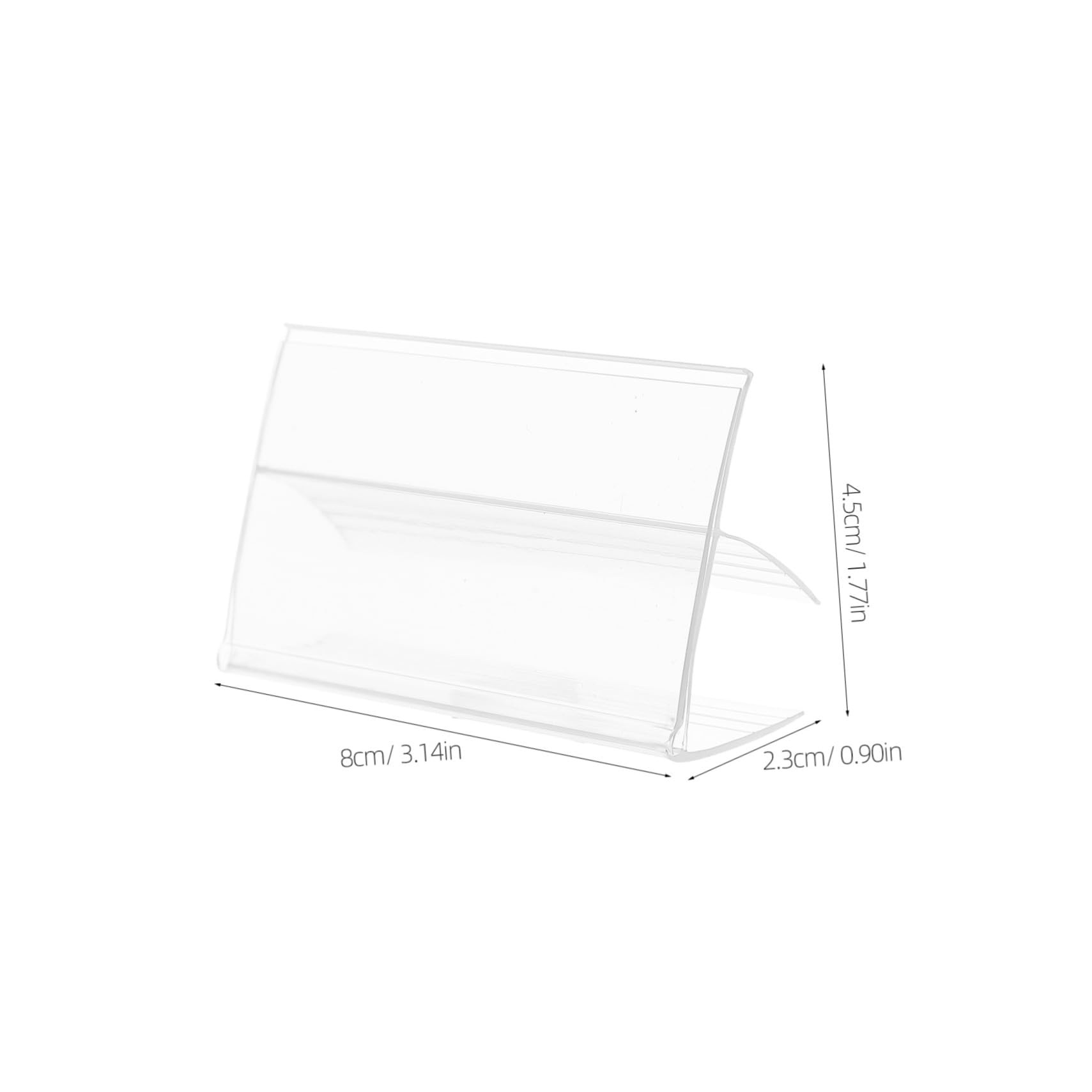 SHINEOFI 100 Pièces Support Étiquettes Plastique Transparent Résistant Clips Réutilisables pour Affichage Prix Bureau Librairie Adaptés à Divers Rayonnages