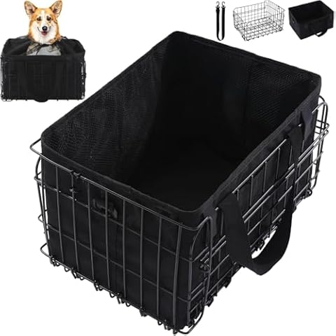 HOMBYS Foldable Dog Bike Basket Cover