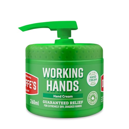 OKeeffes Working Hands Hand Cream 260ml Pumpable Hand Cream for Extremely Dry Cracked Hands | Instantly Boosts Moisture Levels Creates a Protective Layer & Prevents Moisture Loss