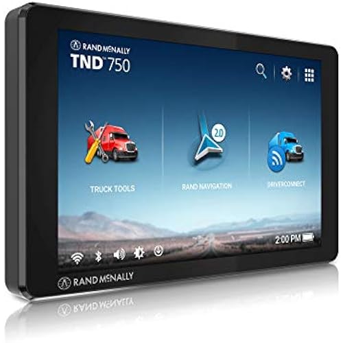 Rand McNally TND 750 7-inch GPS Truck Navigator with Industry's Best Custom Trucking Routes, Rand Navigation 2.0, Download 2025 Maps