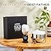 Best Dad Ever Gifts, Shaving Brush Kit for Father, 3 in 1 Shaving Set for Men's Father Day Birthday Gift from Daughter Son, Includes Badger Hair Shave Brush, Bowl and Stainless Steel Stand