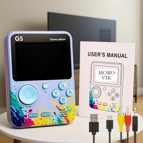 Image of Video Game for Kids , Handheld 400 in 1 Games for Kids - Game Box with TV Output & with Gaming Console - Rechargeable Video Game for Kids (G-5)