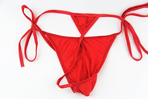 Mens Sexy Underwears Tie Side G String Comfortable T Back Thongs Briefs4