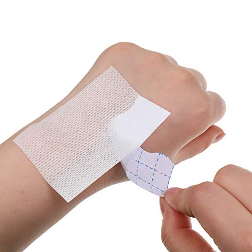 Image of Nuanchu 2 Rolls Non-Woven Cover Roll Stretch Tape 2 in X 10.94 Yard (Pack of 2)