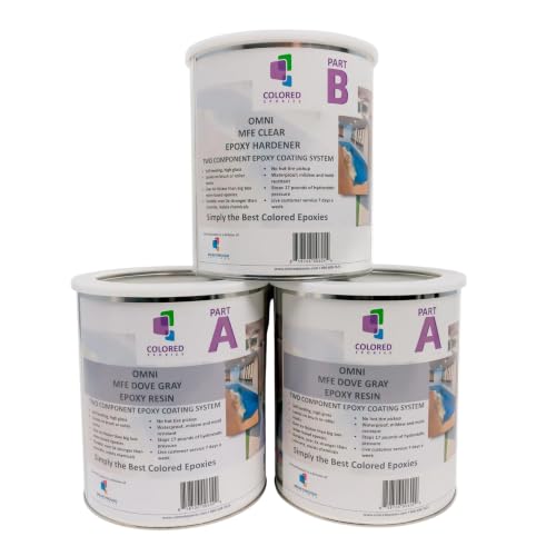 Colored Epoxies Dove Gray Garage Floor Epoxy Kit