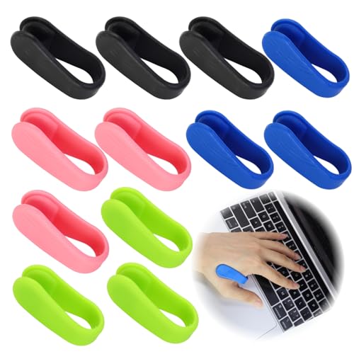 [Contenuto & Colori] Contiene 12 clip di digitopressione in 4 colori: 3×Rosa, 3×Nero, 3×Blu, 3×Verde – ideale per l'uso quotidiano a casa, in ufficio o in viaggio.