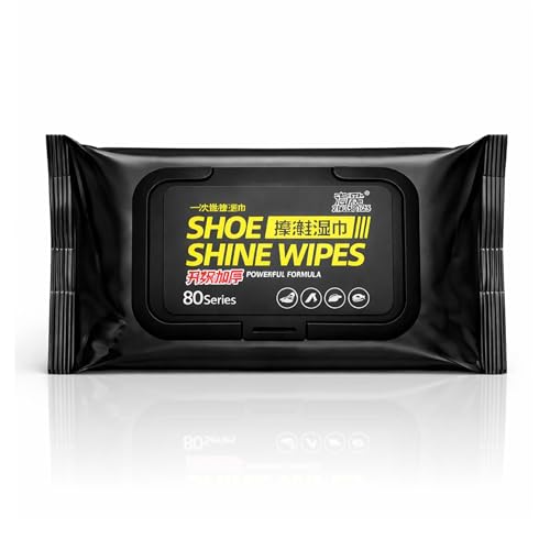 Image of MIKANIX Shoe Shine Wipes | Shoe Cleaning Wipes for Sneakers & Leather Shoes | Instant Shoe Cleaner Wet Wipes | Portable Shoe Polish Wipes