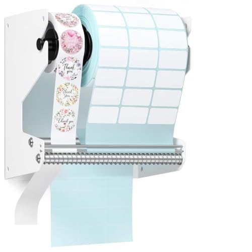 Distributeur d'étiquettes mural Hicarer en métal robuste 18x17x12 cm