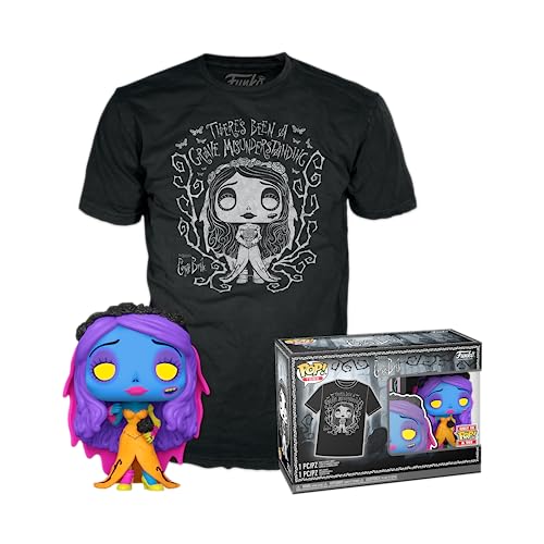 Funko POP! & Tee: Corpse Bride, Emily, Blacklight, Extra Large, (XL), Warner Bros, T-Shirt