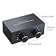 Audio Umschalter, Audio Switch,Audio Umschalter Klinke,R/L Stereo-Umschalter Links/Rechts-Kanal Audio-Umschalter 4 in 2 Out/2 in 4 Out bi-direktionaler RCA-Verstärker für Phono-Kopfhörer Lautsprecher