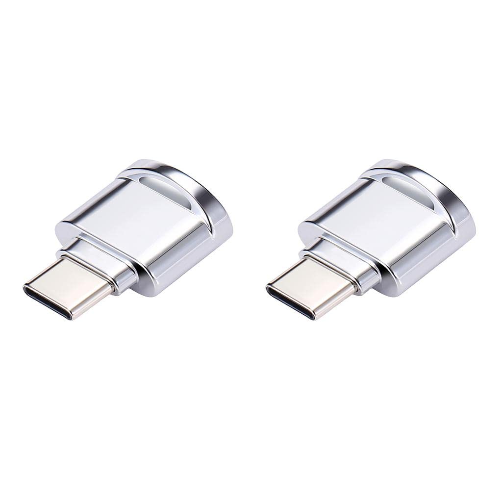 BNF®2pcs USB 3.1 Type-C to TF Card Reader OTG Adapter for Micro SD Card-Silver|Computers/Tablets & Networking|Laptop & Desktop Accessories|Memory Card Readers & Adapters-image-28