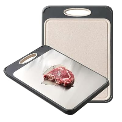 GUANCI Cutting Board for Kitchen 2-in-1, Stainl...