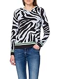 Cecil Pullover mit Kapuze und Zebra Muster aus Baumwolle