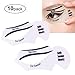 Produktbild Eyeliner Stencil, YooGer 10pcs Lidschatten Guide Pinsel und Smokey Cat Shaping Eye Liner Schablone, Quick Eye Make-up-Tool-Set