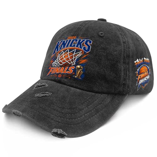 2026 Basketball Game Finals Champions Win Winner Gift Hat for Women Stylish Washed Distressed Baseball Cap
