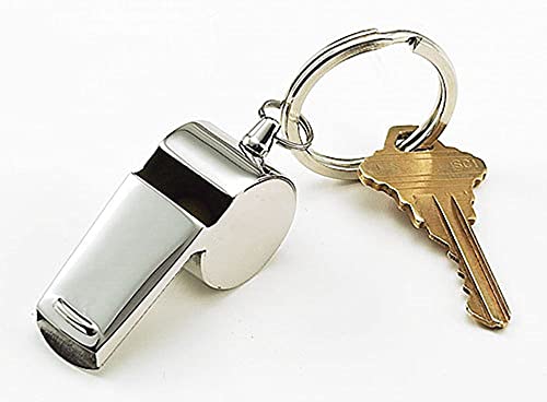 Llavero Silbato Personalizado Plateado miniatura 4