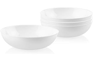 Corelle 4-Pc Meal Bowls for Families, Roomy 9-Inch Bowls