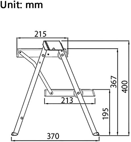 Taburete portátil multiusos y escalera plegable pequeña para cocina u hogar 4