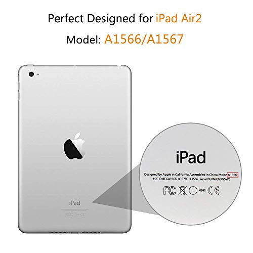 Image of DuraSafe Cases for iPad Air 2nd Gen 9.7 2014 Case A1566 MGL12HN /A MH0W2HN /A A1567 MGKM2HN /A MGKL2HN /A MGTY2HN /A MH1J2HN /A MGTX2HN /A MH2V2HN /A MH2W2HN /A MH2U2HN /A MH2N2HN /A MH322HN /A MH182HN /A - Black