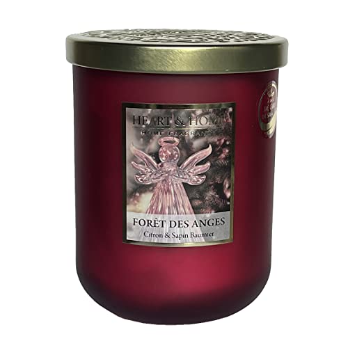 Bougie parfumée Forêt des Anges élimine les mauvaises odeurs avec sa jarre 320g 75h
