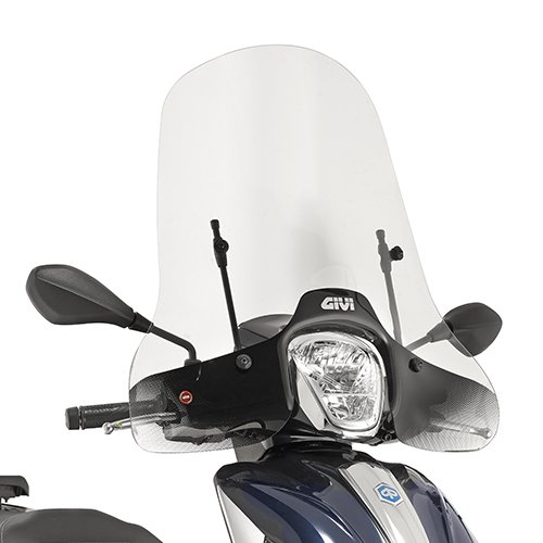 5612A A5606A|51 PARABREZZA VISIERA SCHERMO CUPOLINO PARAVENTO + ATTACCHI GIVI COMPATIBILE CON PIAGGIO MEDLEY 125 150 2016 MOTO SCOOTER