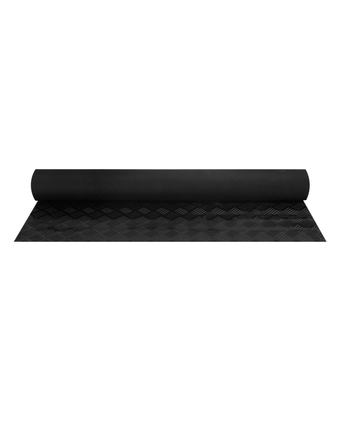 JARDIN202 - Estera Antideslizante Suelo Caucho Goma 3mm - Cuadro de Rayas | 2x1 Metros -