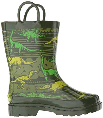 Image of Western Chief Kids Ladybug Rain Boot(Toddler /Little Kid /Big Kid) | Built for outdoor play, pull-on loops for self-dressing, comfort EVA insole, rubber traction outsole, toddler to big kid size