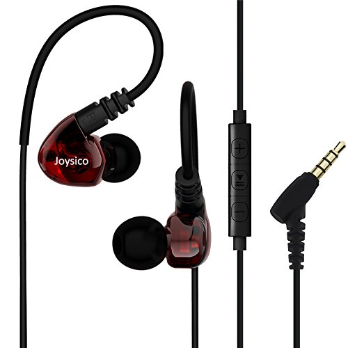 Joysico Sport Headphones Wired Over Ear In-ear Earbuds for Kids Women Small Ears