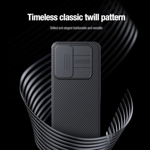 Image of Nilkin Classic Series Compatible for Samsung S24 FE Case with Camera Cover, [Camera Lens Protector] [Scratch-Resistant] [360 Full Protection] Shockproof Slim Phone Case (Black, S24-FE)