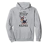 Photo Gallery la vita migliore con i kelpie australiani felpa con cappuccio Photo Gallery la vita migliore con i kelpie australiani felpa con cappuccio