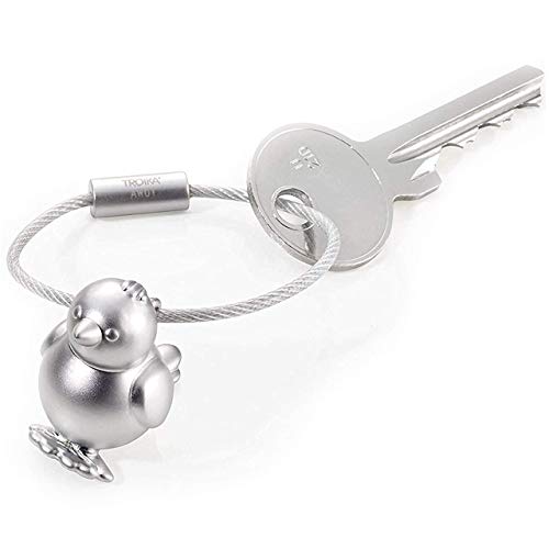 Troika-Portachiavi, 3 cm, colore: argento