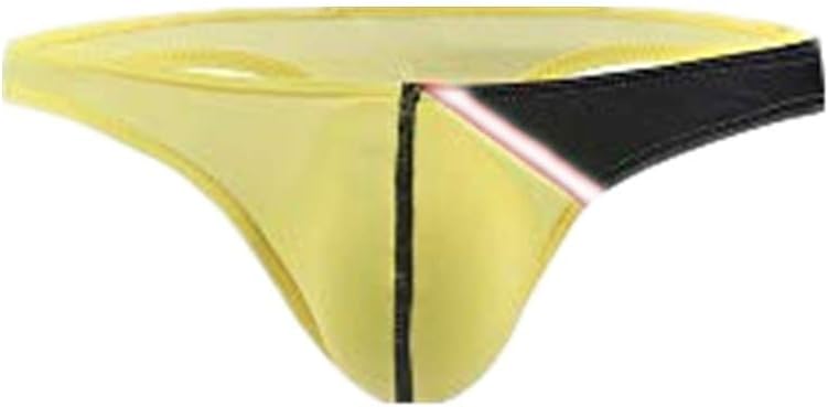 TWIFER Gay Underwear Men's Ultr-Thin Ice Silk Man Low Waist U Convex Underpants Briefs Panties Underwear Boxer Shorts Trunks